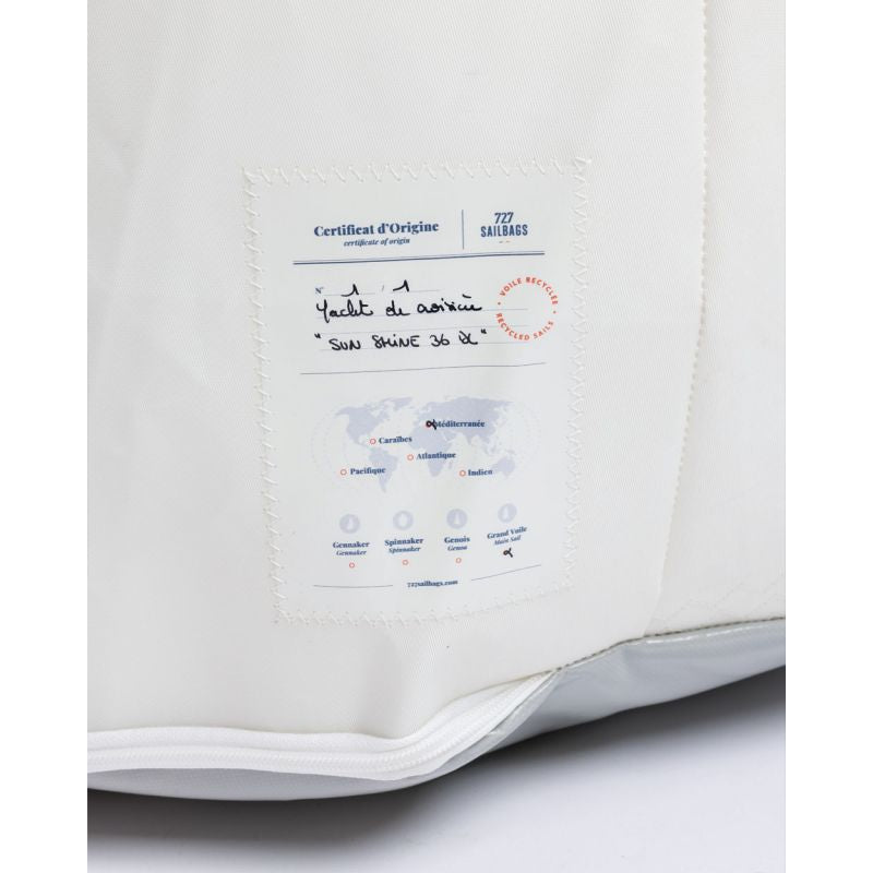 Sitzsack Sitzkissen "Duo" by 727 Sailbags / Segeltuch weiß / Meeresanker Kollektion