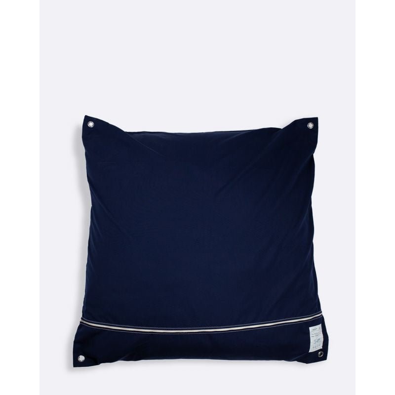 Sitzsack Sitzkissen "Maxi" by 727 Sailbags / Segeltuch weiß / Boden navy / Motiv 352 blau