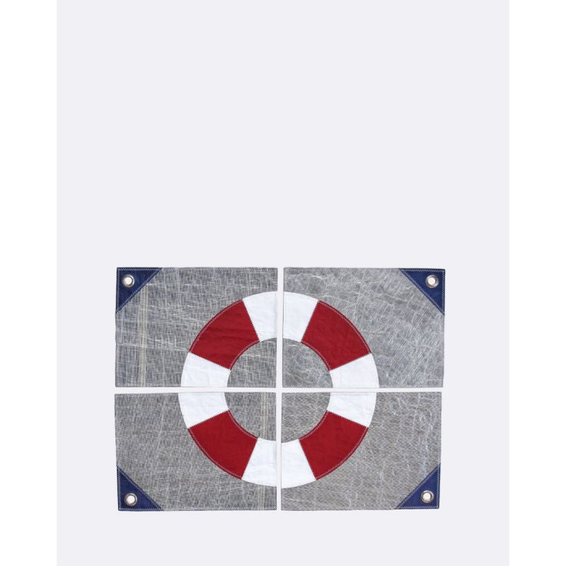 Tischset Platzset 4er Set "Rettungsring" by 727 Sailbags