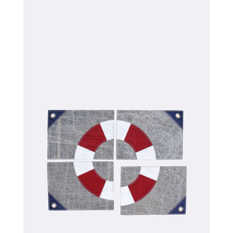 Tischset Platzset 4er Set "Rettungsring" by 727 Sailbags