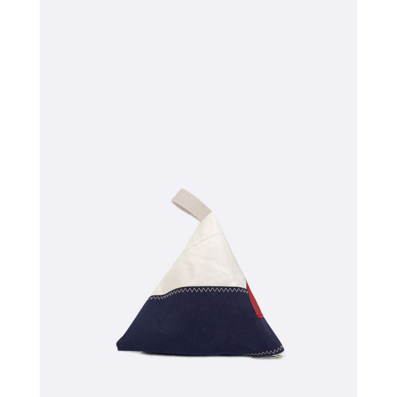 Türstopper "Berlingo" by 727 Sailbags / Segeltuch weiß navy / Motiv 4 rot