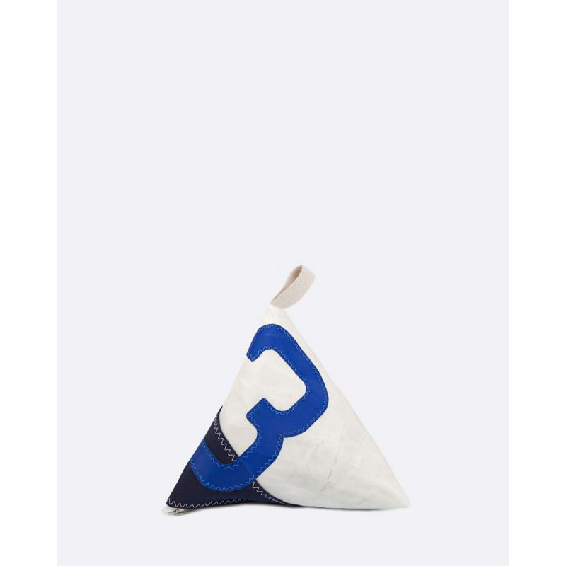 Türstopper "Berlingo" by 727 Sailbags / Segeltuch weiß navy / Motiv 3 blau