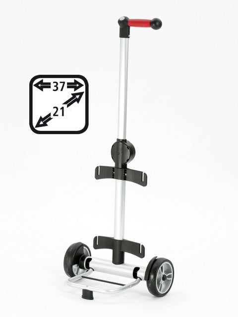 Trolley Koffer 360 Grad "Mole" / Segeltuch Persenning weiß / Motiv Zahl weiß