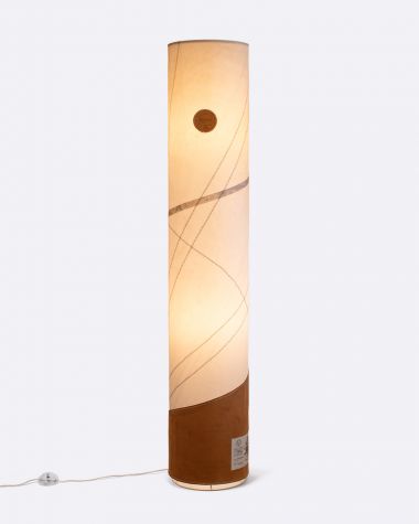 Säulenlampe by 727 Sailbags / Segeltuch Belem / Boden Leder